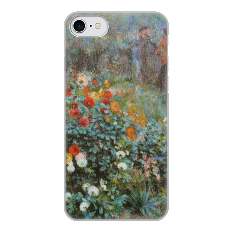 Printio Чехол для iPhone 8, объёмная печать Сад на улице корто (сад на монмартре) (ренуар)