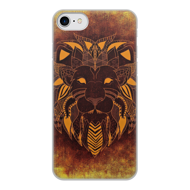 Printio Чехол для iPhone 8, объёмная печать Лев тотем printio чехол для iphone 8 объёмная печать оранжевый жираф