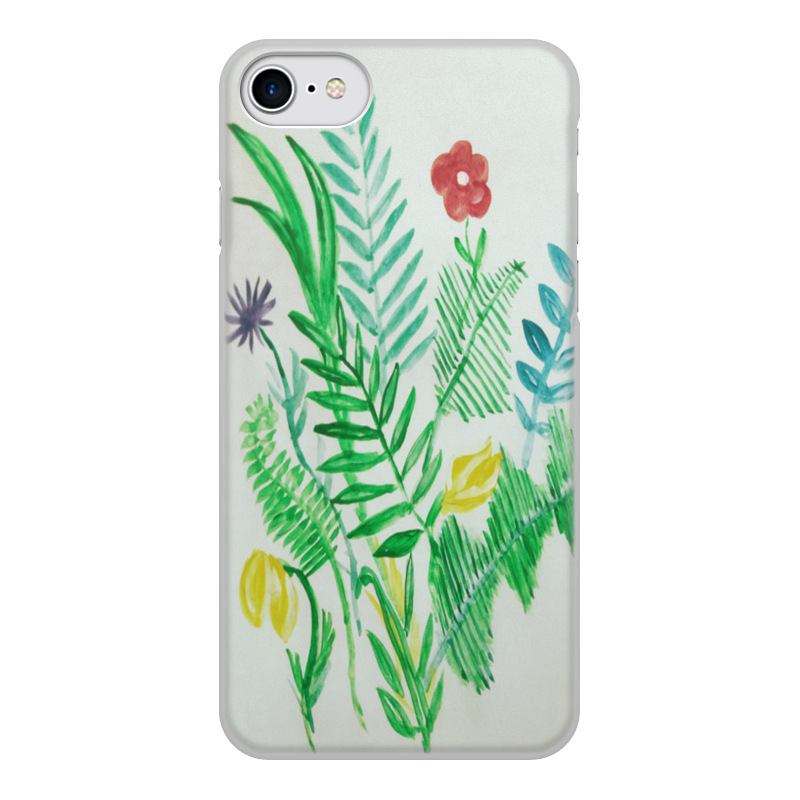 Printio Чехол для iPhone 8, объёмная печать Растения силиконовый чехол на vivo v15 виво в15 с принтом разноцветные листья в каплях