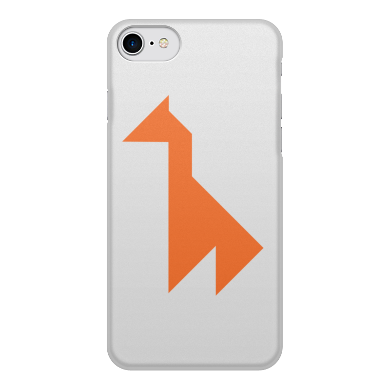 Printio Чехол для iPhone 8, объёмная печать Оранжевый жираф