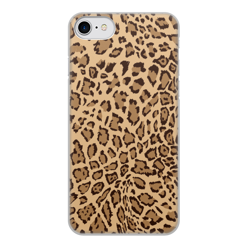 Printio Чехол для iPhone 8, объёмная печать Леопард printio чехол для iphone 8 plus объёмная печать леопард