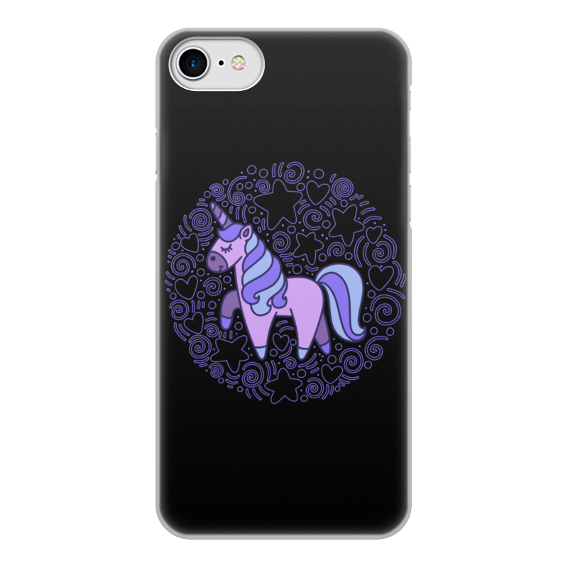 Printio Чехол для iPhone 8, объёмная печать Unicorn