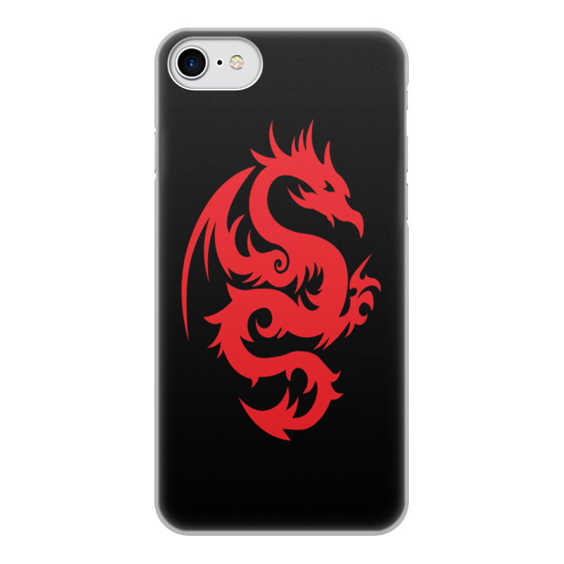Printio Чехол для iPhone 8, объёмная печать Драконы фэнтези. символика