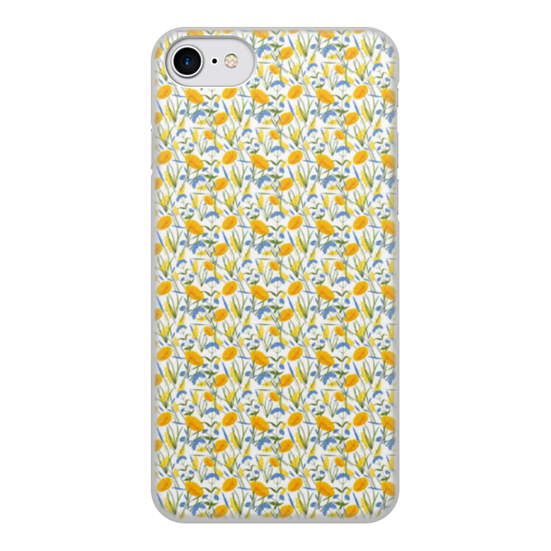 Printio Чехол для iPhone 8, объёмная печать Цветы printio чехол для iphone 8 plus объёмная печать пирожные макаронс желтые