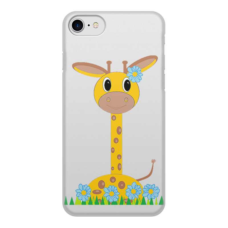 Printio Чехол для iPhone 8, объёмная печать Жираф printio чехол для iphone 8 объёмная печать оранжевый жираф