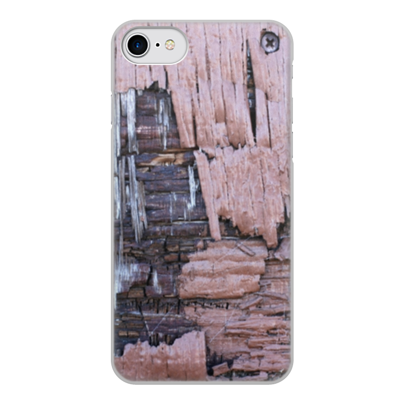 Printio Чехол для iPhone 8, объёмная печать Деревянный