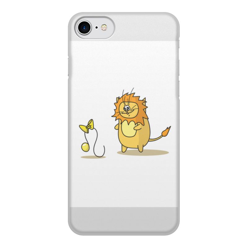 Printio Чехол для iPhone 8, объёмная печать Кот лев. подарок для льва printio чехол для iphone 11 pro объёмная печать кот лев подарок для льва