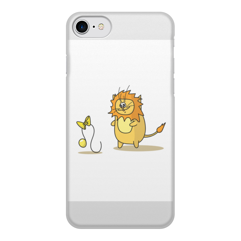 Printio Чехол для iPhone 8, объёмная печать Кот лев. подарок для льва