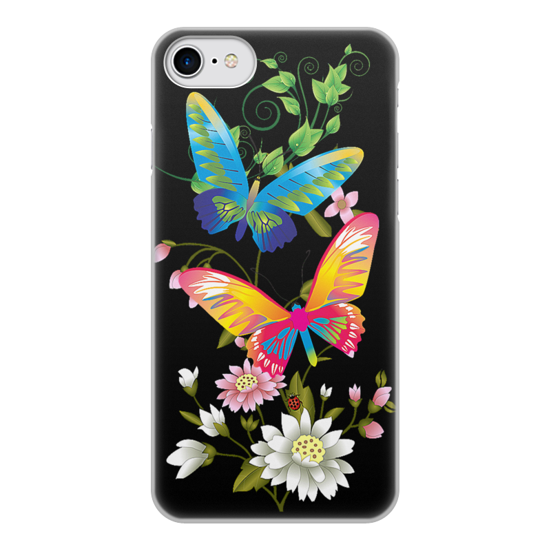 Printio Чехол для iPhone 8, объёмная печать Бабочки фэнтези