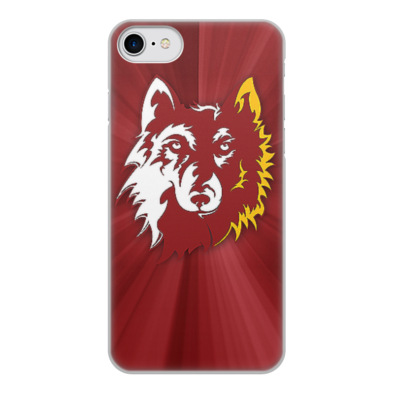 Printio Чехол для iPhone 8, объёмная печать Волк арт printio чехол для iphone 8 объёмная печать белый волк