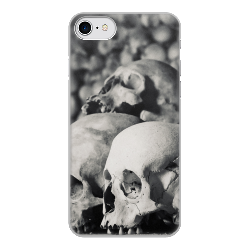 Printio Чехол для iPhone 8, объёмная печать черепа
