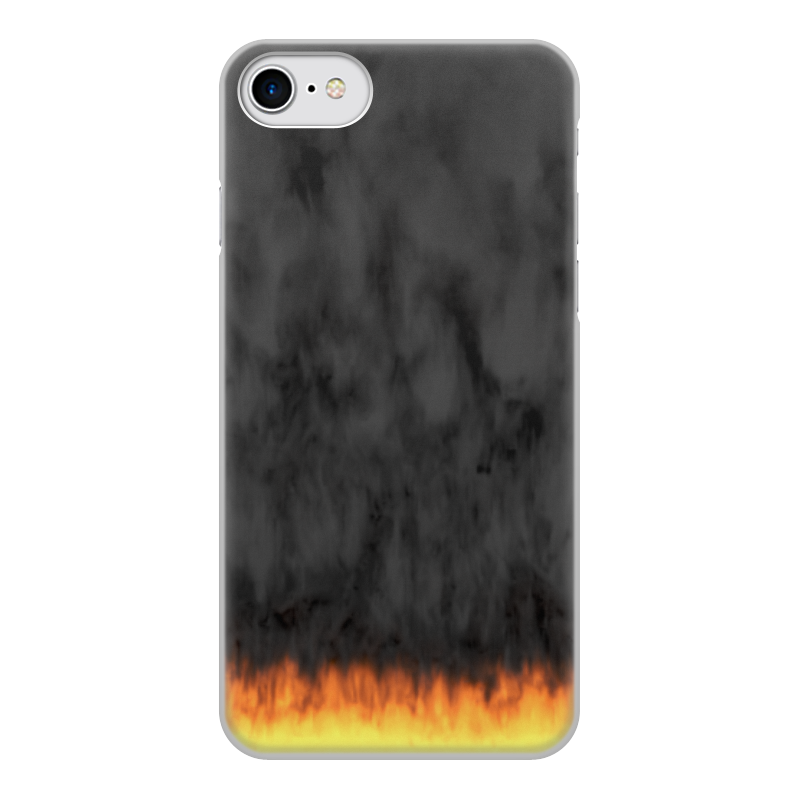 Printio Чехол для iPhone 8, объёмная печать Пламя и дым
