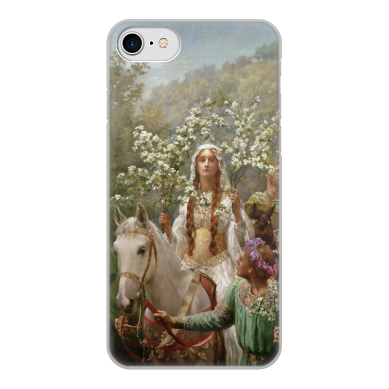 Printio Чехол для iPhone 8, объёмная печать Королева гвиневера, празднующая приход весны