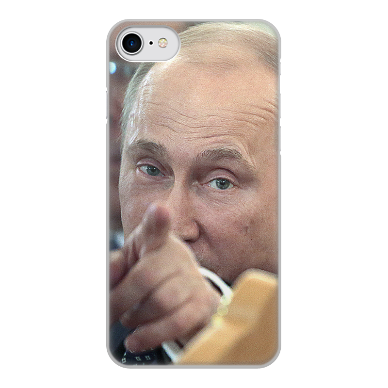 Printio Чехол для iPhone 8, объёмная печать Путин. политика