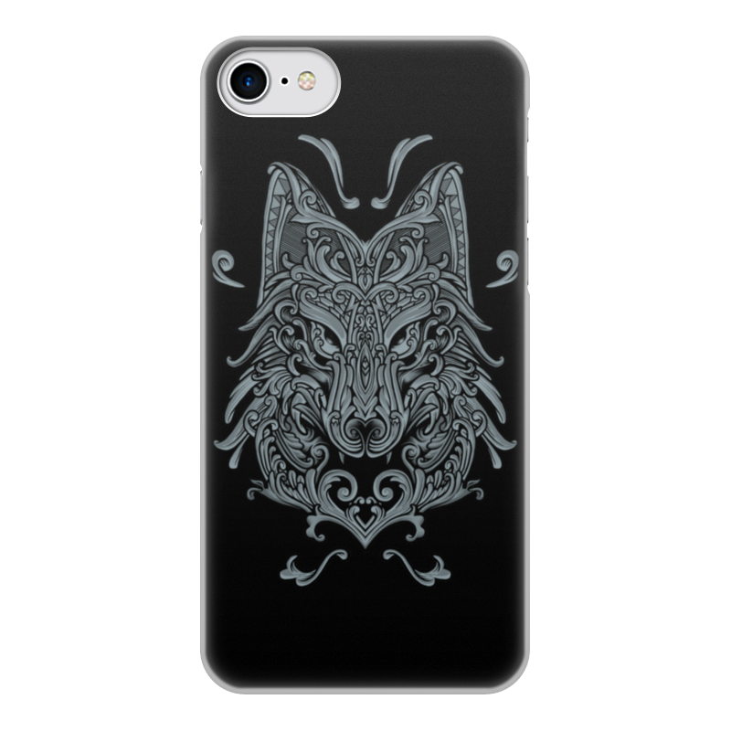 Printio Чехол для iPhone 8, объёмная печать Узорный волк printio чехол для iphone 8 объёмная печать белый волк