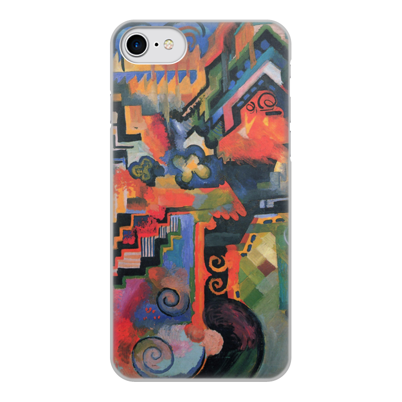 Printio Чехол для iPhone 8, объёмная печать Цветовая композиция (август маке)