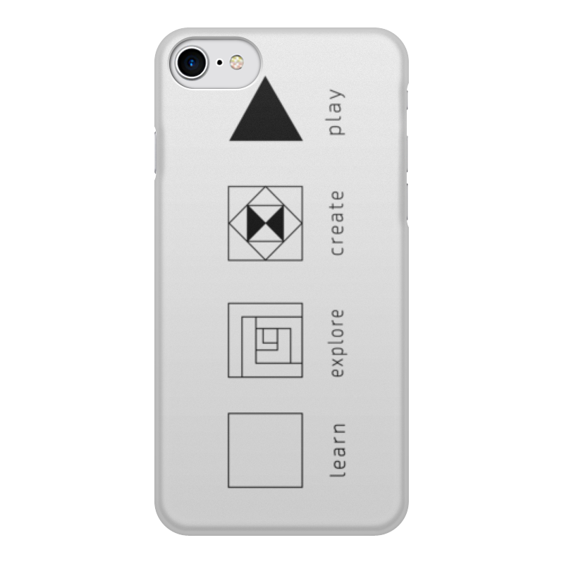 Printio Чехол для iPhone 8, объёмная печать Творческий процесс матовый soft touch силиконовый чехол на xiaomi mi play сяоми ми плей с 3d принтом allergy w черный