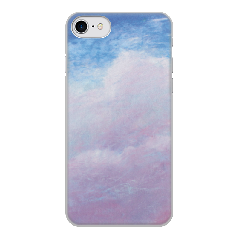 Printio Чехол для iPhone 8, объёмная печать Розовое облако на небе