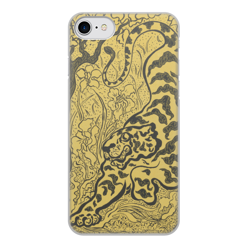 Printio Чехол для iPhone 8, объёмная печать Тигр в джунглях (поль-элье рансон)