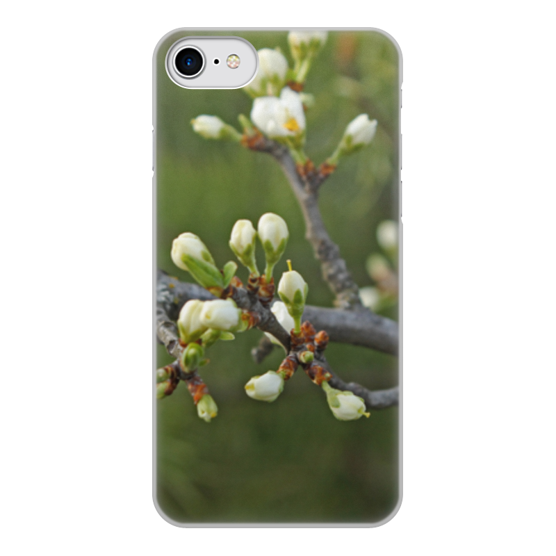 Printio Чехол для iPhone 8, объёмная печать Весна,яблочные почки