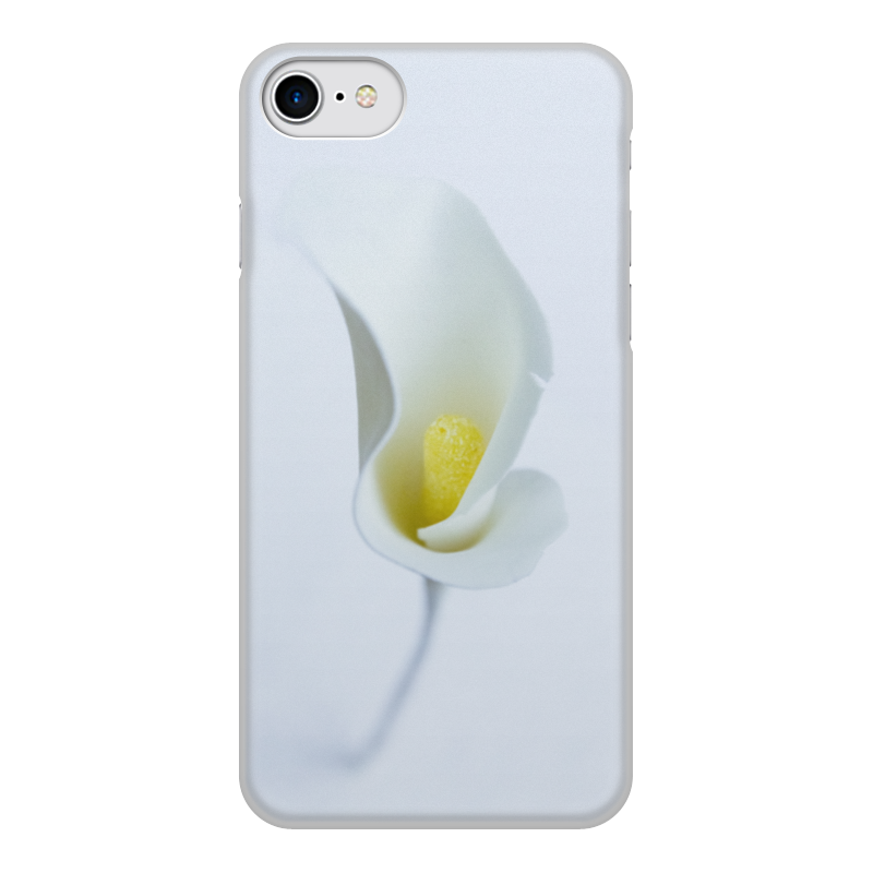 Printio Чехол для iPhone 8, объёмная печать Цветок калла белый