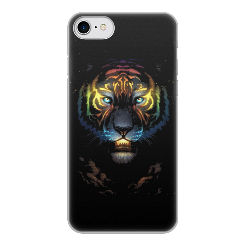 Printio Чехол для iPhone 8, объёмная печать Тигры силиконовый чехол на honor x30i тигры для хонор икс 30и