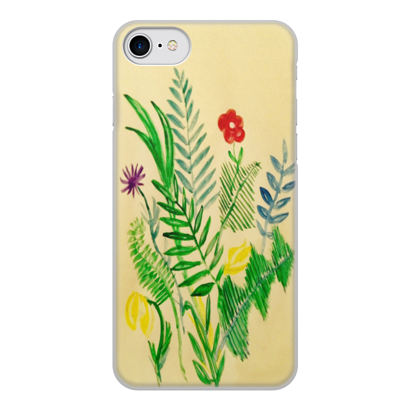 Printio Чехол для iPhone 8, объёмная печать Растения силиконовый чехол на vivo v15 виво в15 с принтом разноцветные листья в каплях