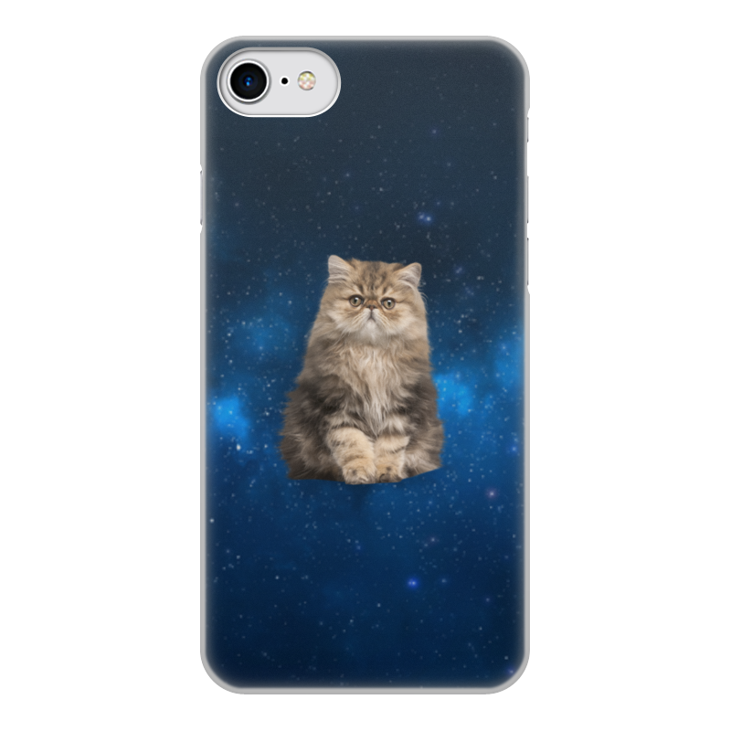 Printio Чехол для iPhone 8, объёмная печать Кот в космосе