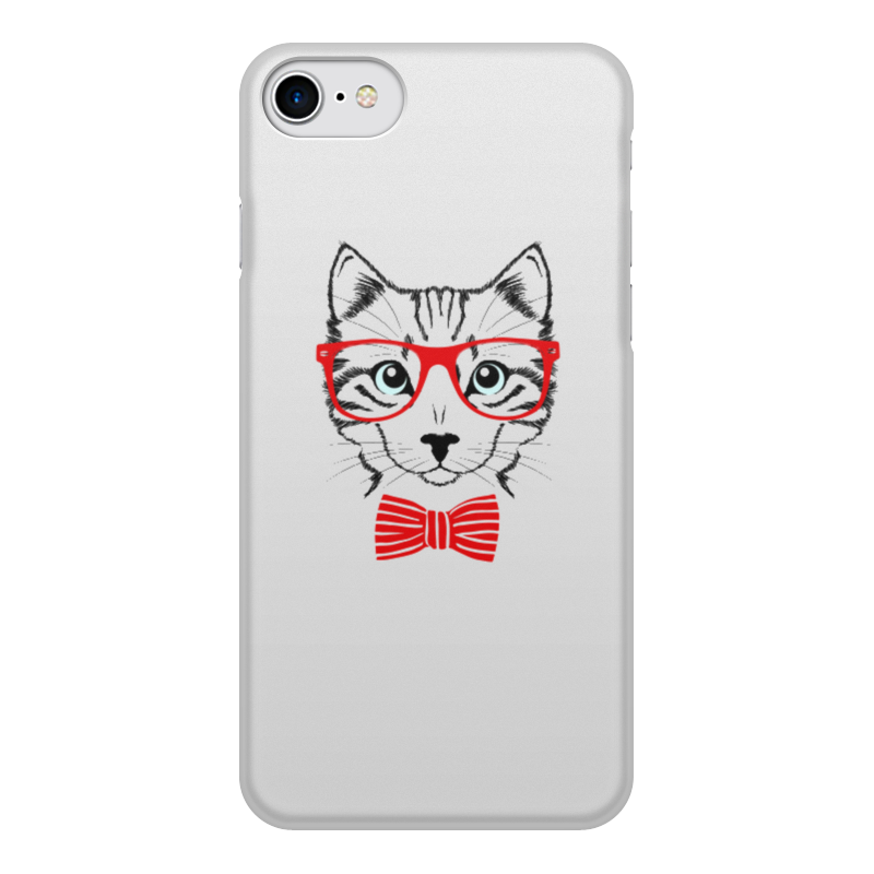 Printio Чехол для iPhone 8, объёмная печать Кошка силиконовый чехол на honor 8 pro серый кот для хонор 8 про