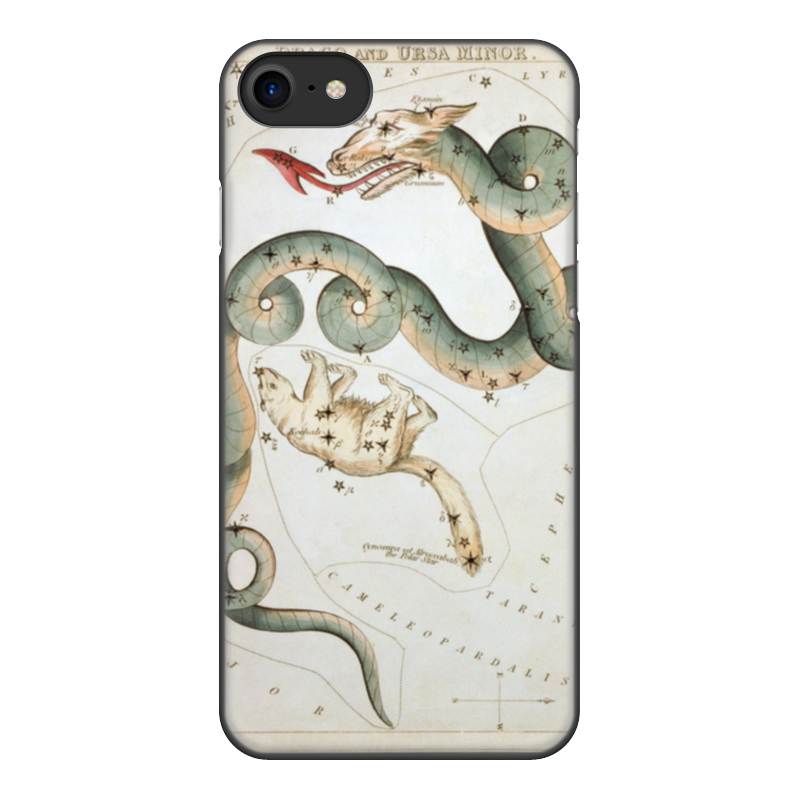 Printio Чехол для iPhone 8, объёмная печать Дракон и малая медведица (зеркало урании) комбаз к властелин урании