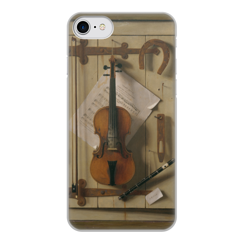 Printio Чехол для iPhone 8, объёмная печать Натюрморт со скрипкой (уильям харнетт) printio чехол для iphone 7 объёмная печать натюрморт со скрипкой уильям харнетт