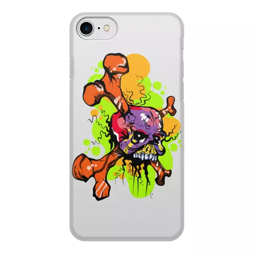 Заказать чехол для iPhone 8/8 Plus в Москве. Чехол для iPhone 8, объёмная печать Черепушка от Дана Столыпина - готовые дизайны и нанесение принтов.