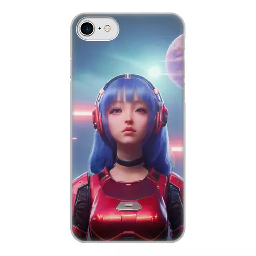 Заказать чехол для iPhone 8/8 Plus в Москве. Чехол для iPhone 8, объёмная печать Космический курсант от Дана Столыпина - готовые дизайны и нанесение принтов.
