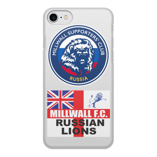 Заказать чехол для iPhone 8/8 Plus в Москве. Чехол для iPhone 8, объёмная печать Millwall MSC Russia phone cover от Millwall Supporters Club Russia - готовые дизайны и нанесение принтов.
