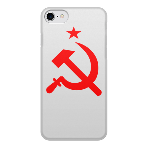 Заказать чехол для iPhone 8/8 Plus в Москве. Чехол для iPhone 8, объёмная печать Серп и молот от Nalivaev - готовые дизайны и нанесение принтов.