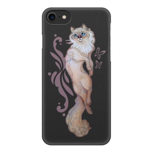 Заказать чехол для iPhone 8/8 Plus в Москве. Чехол для iPhone 8, объёмная печать Кошка Рэгдолл от Yulla Yullapa - готовые дизайны и нанесение принтов.