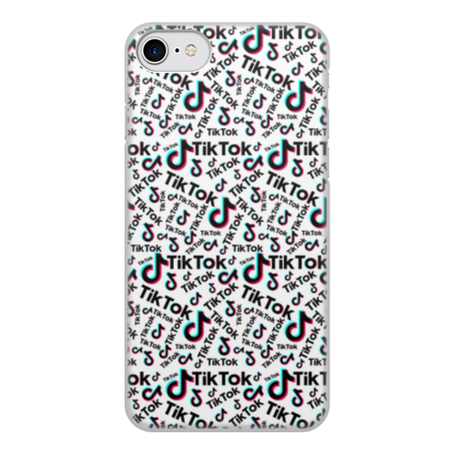 Заказать чехол для iPhone 8/8 Plus в Москве. Чехол для iPhone 8, объёмная печать TikTok  от DESIGNER   - готовые дизайны и нанесение принтов.