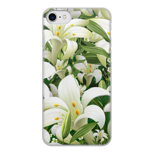 Заказать чехол для iPhone 8/8 Plus в Москве. Чехол для iPhone 8, объёмная печать  ЛИЛИИ от Natali  - готовые дизайны и нанесение принтов.
