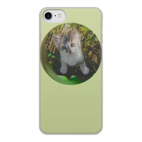 Заказать чехол для iPhone 8/8 Plus в Москве. Чехол для iPhone 8, объёмная печать Маленький котенок потерялся... от Margarita Lyr  - готовые дизайны и нанесение принтов.