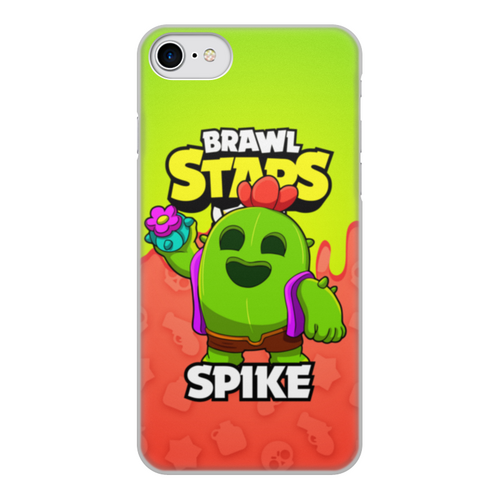 Заказать чехол для iPhone 8/8 Plus в Москве. Чехол для iPhone 8, объёмная печать BRAWL STARS SPIKE от geekbox - готовые дизайны и нанесение принтов.