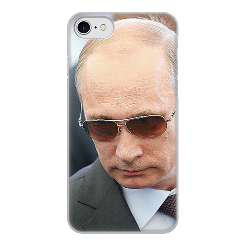 Заказать чехол для iPhone 8/8 Plus в Москве. Чехол для iPhone 8, объёмная печать ПУТИН. ПОЛИТИКА от robus - готовые дизайны и нанесение принтов.