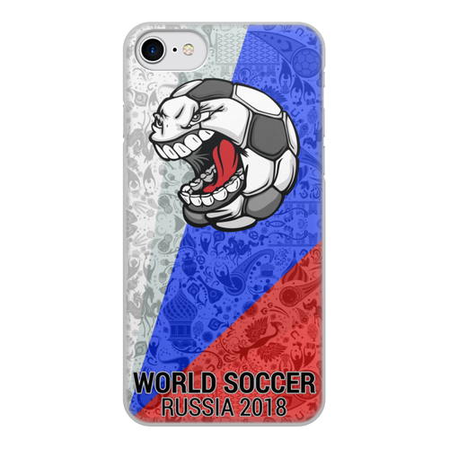 Заказать чехол для iPhone 8/8 Plus в Москве. Чехол для iPhone 8, объёмная печать World Soccer 2018 от balden - готовые дизайны и нанесение принтов.