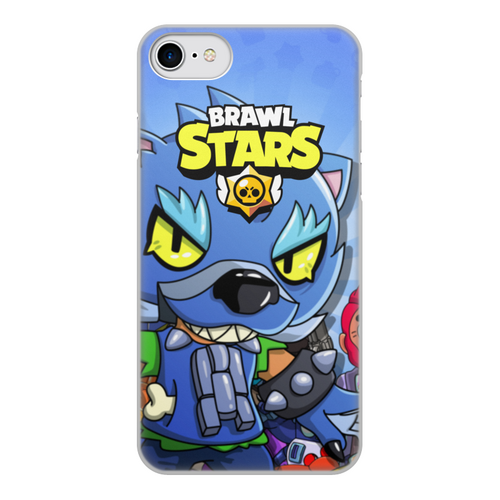 Заказать чехол для iPhone 8/8 Plus в Москве. Чехол для iPhone 8, объёмная печать BRAWL STARS LEON от geekbox - готовые дизайны и нанесение принтов.