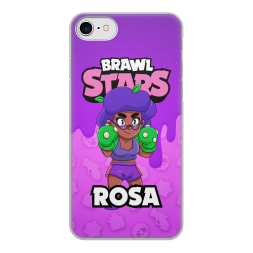Заказать чехол для iPhone 8/8 Plus в Москве. Чехол для iPhone 8, объёмная печать BRAWL STARS ROSA от geekbox - готовые дизайны и нанесение принтов.