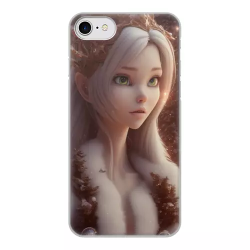 Заказать чехол для iPhone 8/8 Plus в Москве. Чехол для iPhone 8, объёмная печать Лесная снегурочка от Дана Столыпина - готовые дизайны и нанесение принтов.