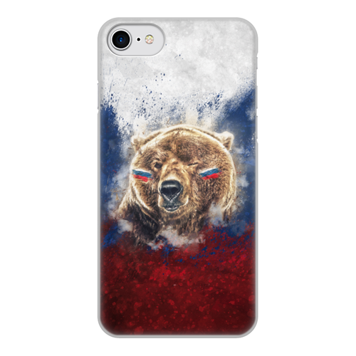 Заказать чехол для iPhone 8/8 Plus в Москве. Чехол для iPhone 8, объёмная печать Русский Медведь от tutik_mutik@mail.ru - готовые дизайны и нанесение принтов.