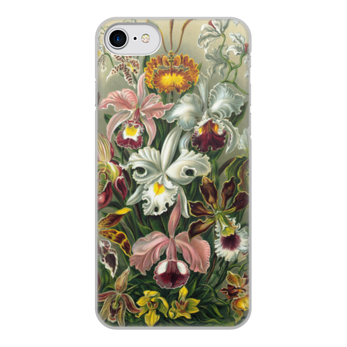 Заказать чехол для iPhone 8/8 Plus в Москве. Чехол для iPhone 8, объёмная печать Орхидеи (Orchideae, Ernst Haeckel) от Apfelbaum - готовые дизайны и нанесение принтов.