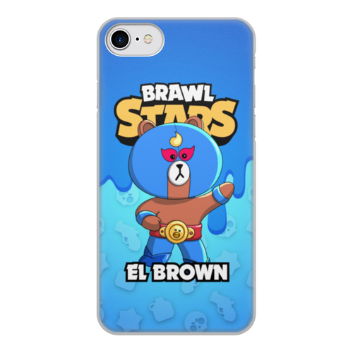 Заказать чехол для iPhone 8/8 Plus в Москве. Чехол для iPhone 8, объёмная печать BRAWL STARS EL BROWN от geekbox - готовые дизайны и нанесение принтов.