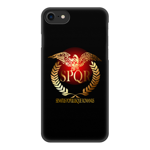 Заказать чехол для iPhone 8/8 Plus в Москве. Чехол для iPhone 8, объёмная печать Символ Древнего Рима с орлом. SPQR. от Zorgo-Art  - готовые дизайны и нанесение принтов.