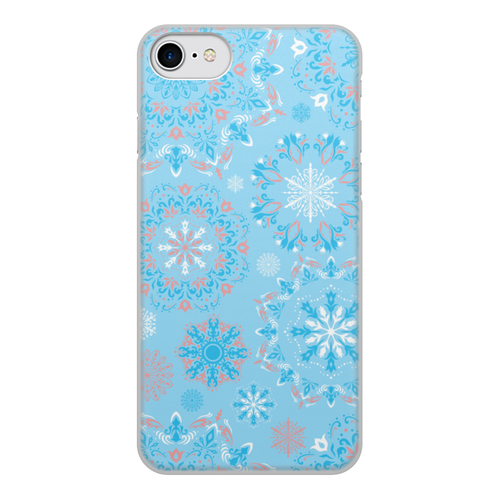 Заказать чехол для iPhone 8/8 Plus в Москве. Чехол для iPhone 8, объёмная печать снежинки от THE_NISE  - готовые дизайны и нанесение принтов.